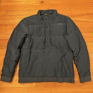 THE NORTH FACE Eros 550 Pullover Mens Small Jacket Goose Down Puffer Kodiak Blue